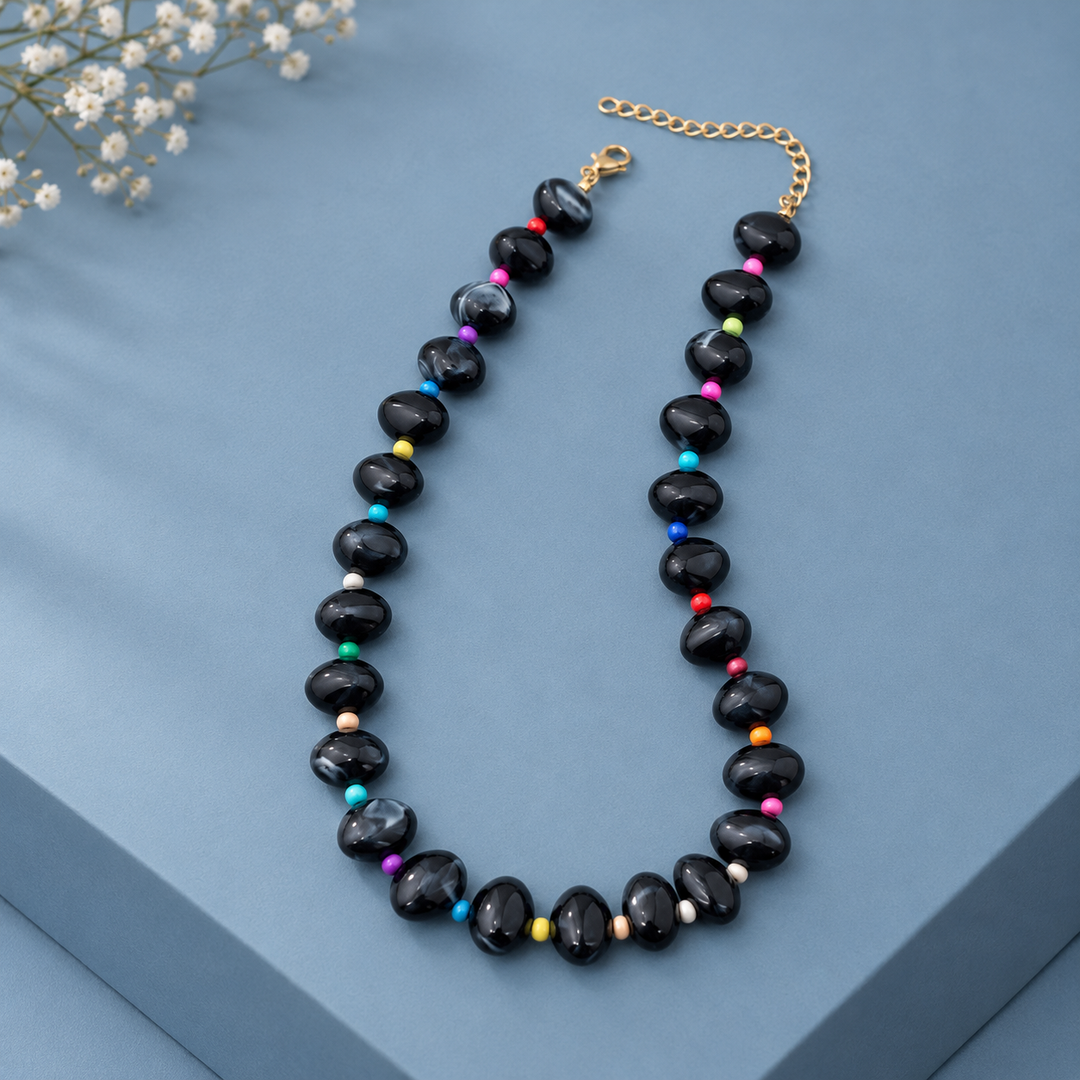 Bancroft Geometric Bead Necklace