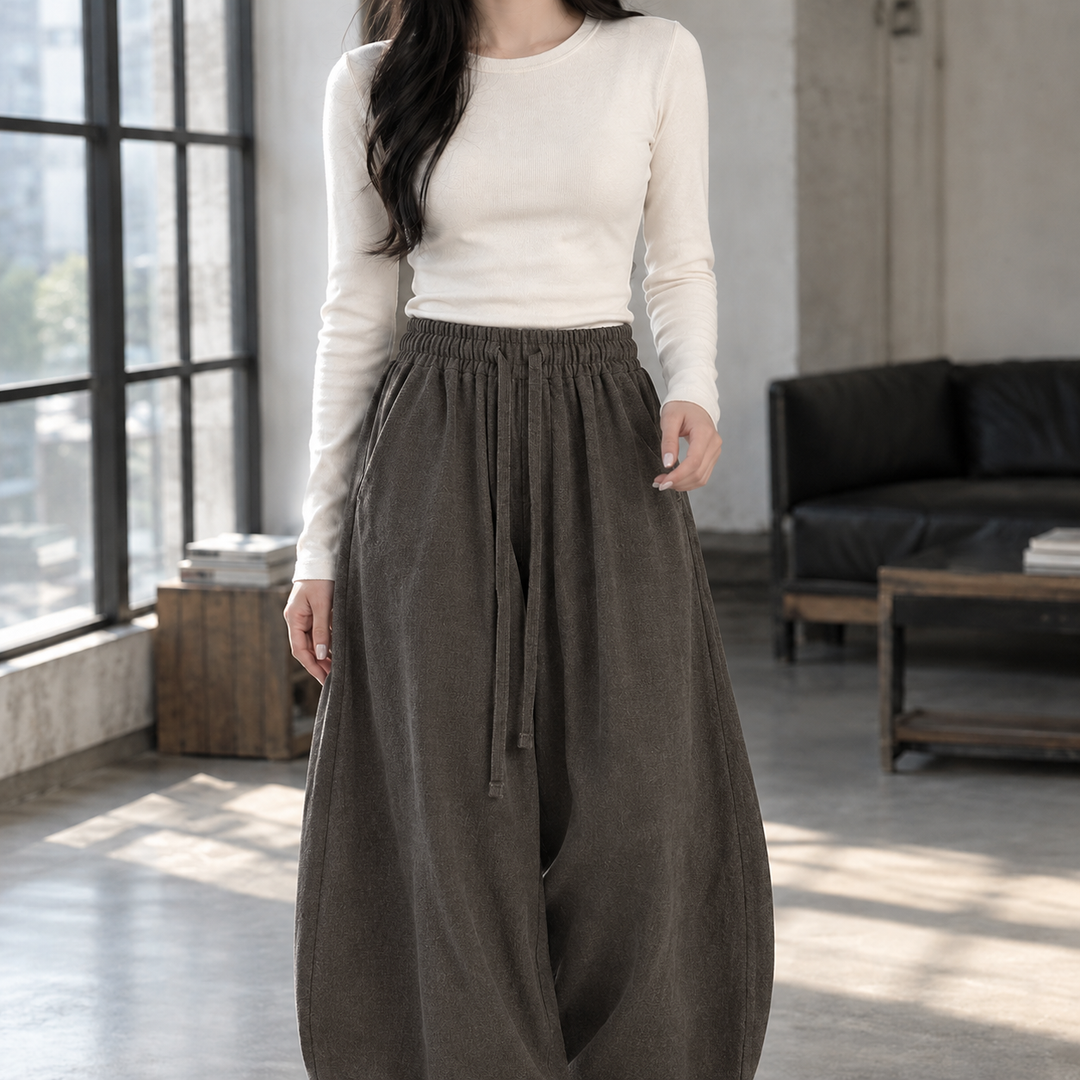 Women's Balloon Leg Drawstring Trousers – Bianca-Jade