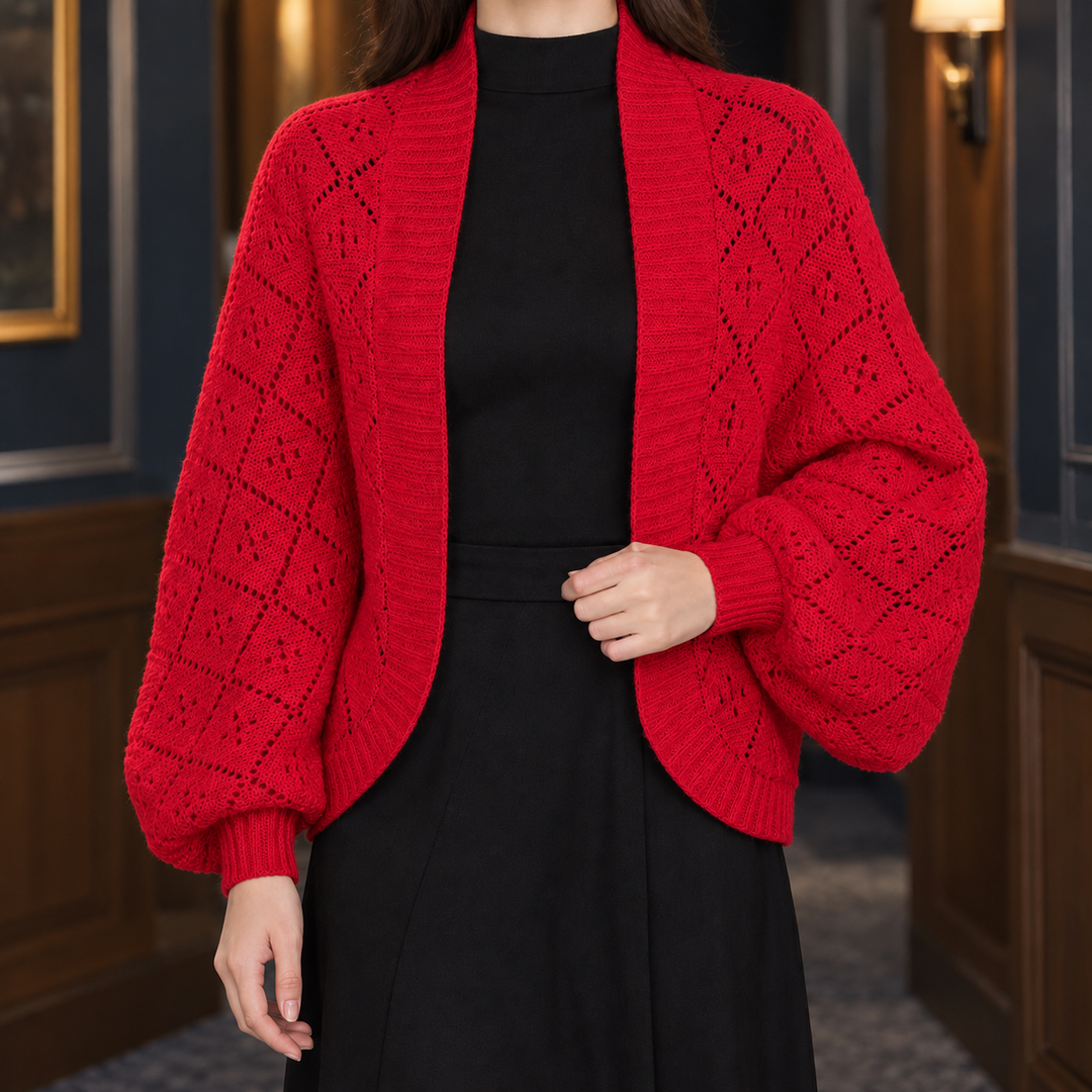 Ancelin-Faye Openwork Cardigan