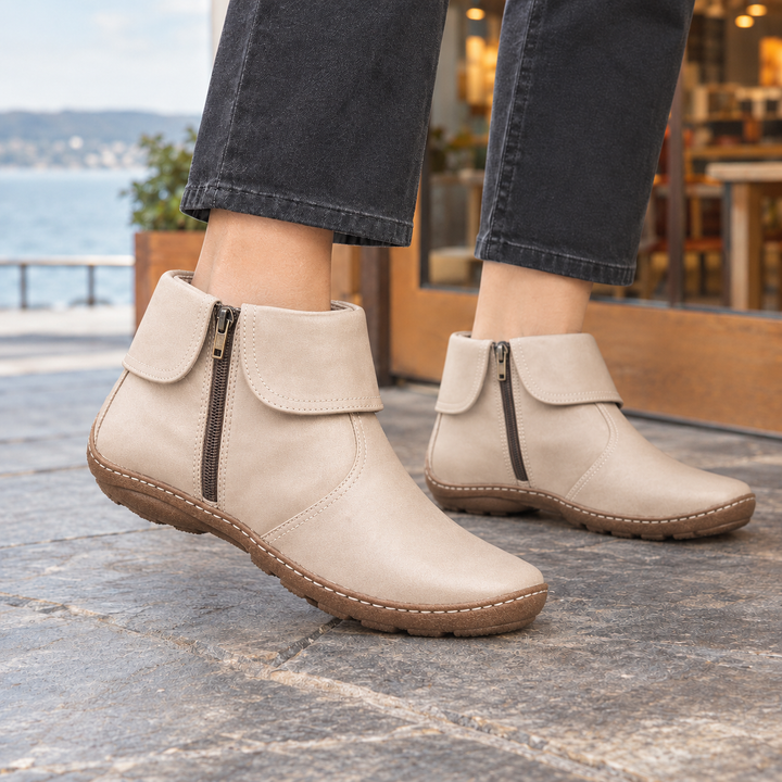 Farina-Torino Zip Ankle Boots, view 6 - Elena Harper