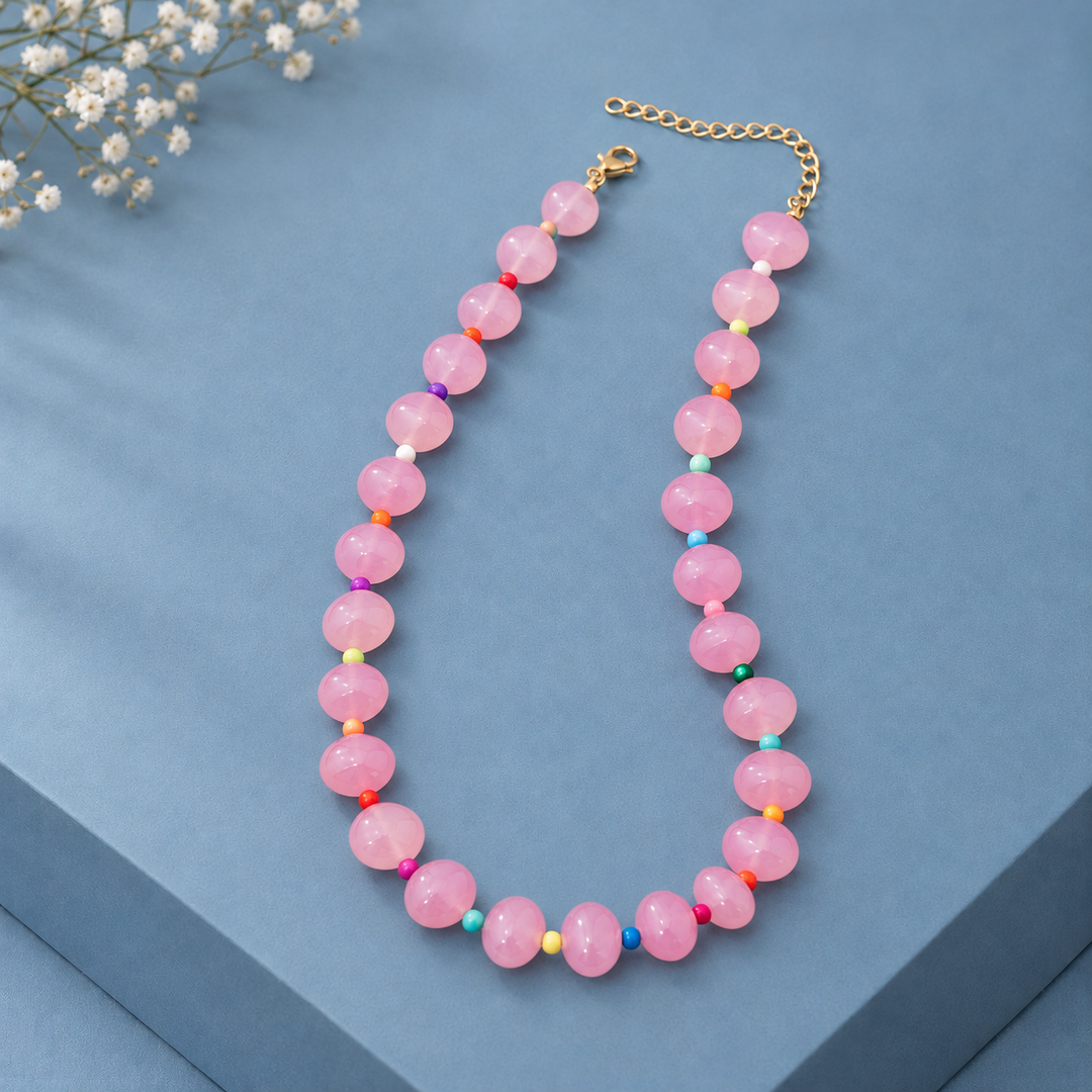 Bancroft Geometric Bead Necklace