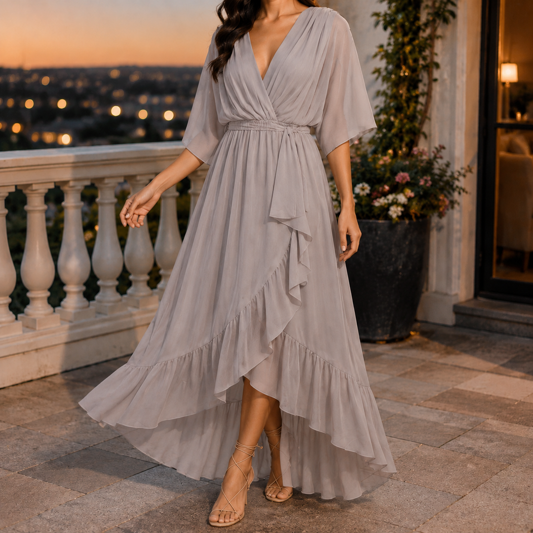 Fenella-Rae Wrap Maxi Dress, view 7 - Elena Harper