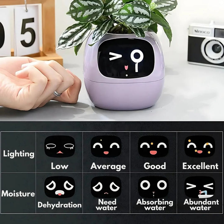 Interactive AI Plant Pot with Smart Care & Expressions