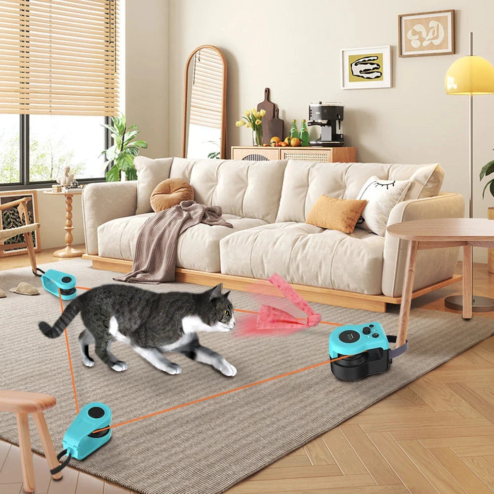 Indoor Interactive Cat Hunting Toy with Motion-Based Exercise