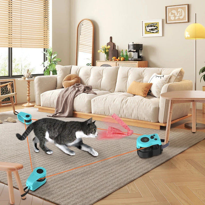 Indoor Interactive Cat Hunting Toy with Motion-Based Exercise