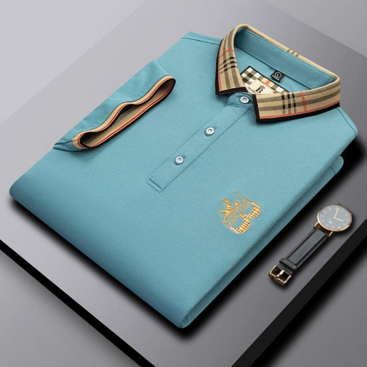 Classic Polo Shirt for Men, view 10 - Elena Harper