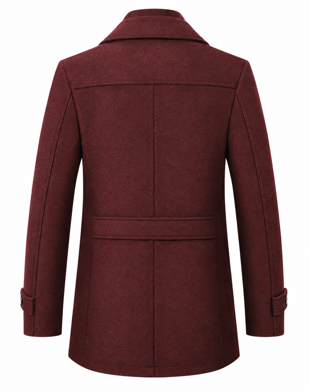 Warm Winter Jacket for Men with Textured Collar for Cold Days