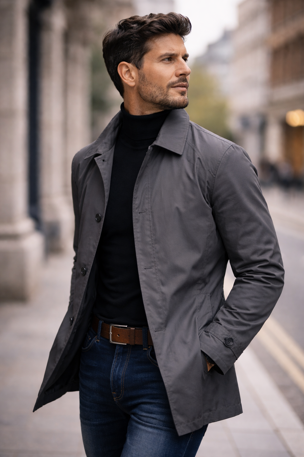 Classic Coat for Men - Elena Harper