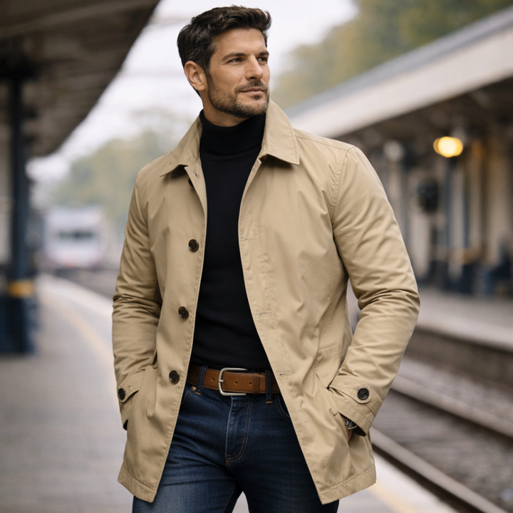 Classic Coat for Men - Elena Harper