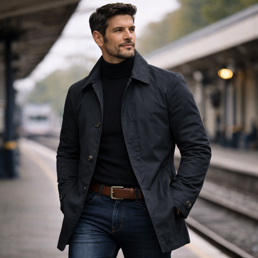Classic Coat for Men - Elena Harper