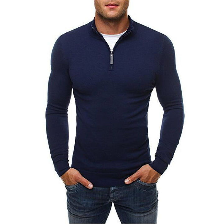 Christophe - Timeless Fitted Zip Collar Sweater