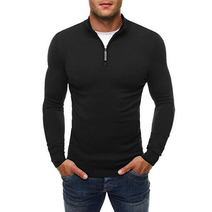 Christophe - Timeless Fitted Zip Collar Sweater