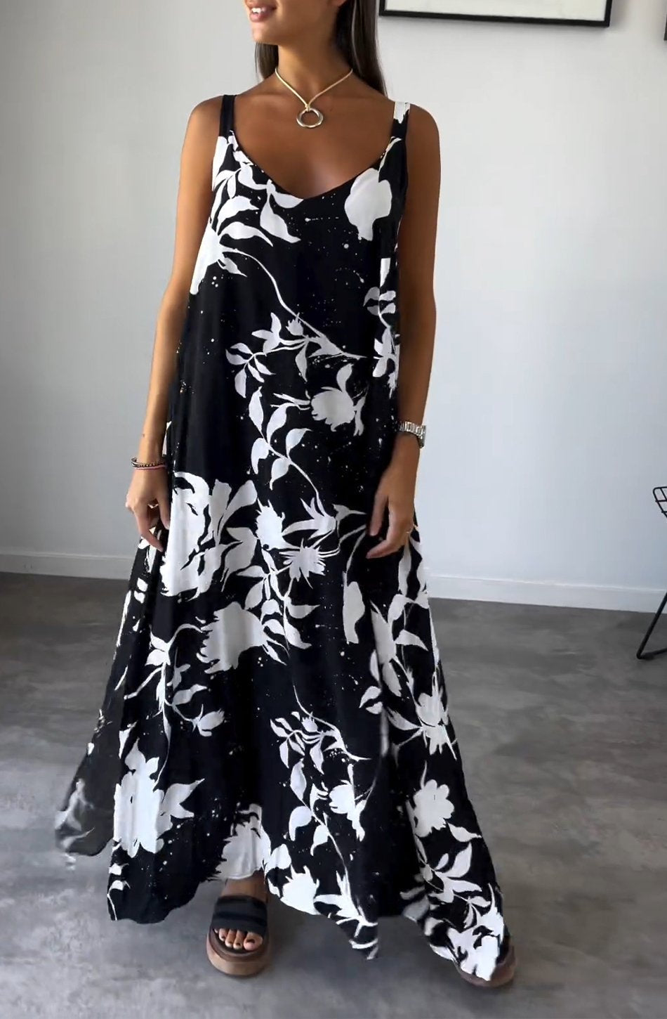 Elynn - Comfortable Printed Dress