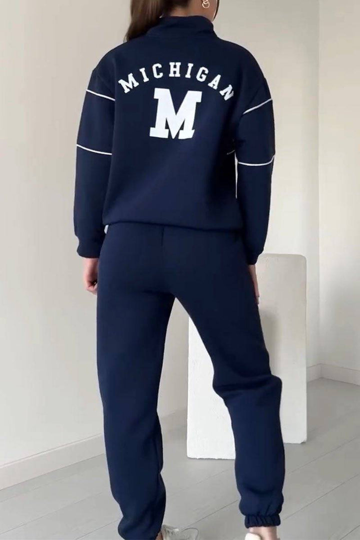 Thalynnae™ sweater trousers set by Emma & Rose Cape Town featuring a cozy knit sweater and matching tailored trousers.