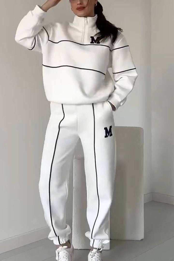 Thalynnae™ sweater and trousers set by Emma & Rose Cape Town, soft knit fabric, stylish matching sweater and pants ensemble.