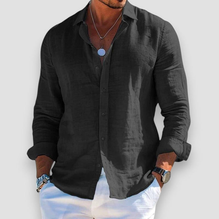 Lightweight Cotton-Polyester Shirt for Men for Summer