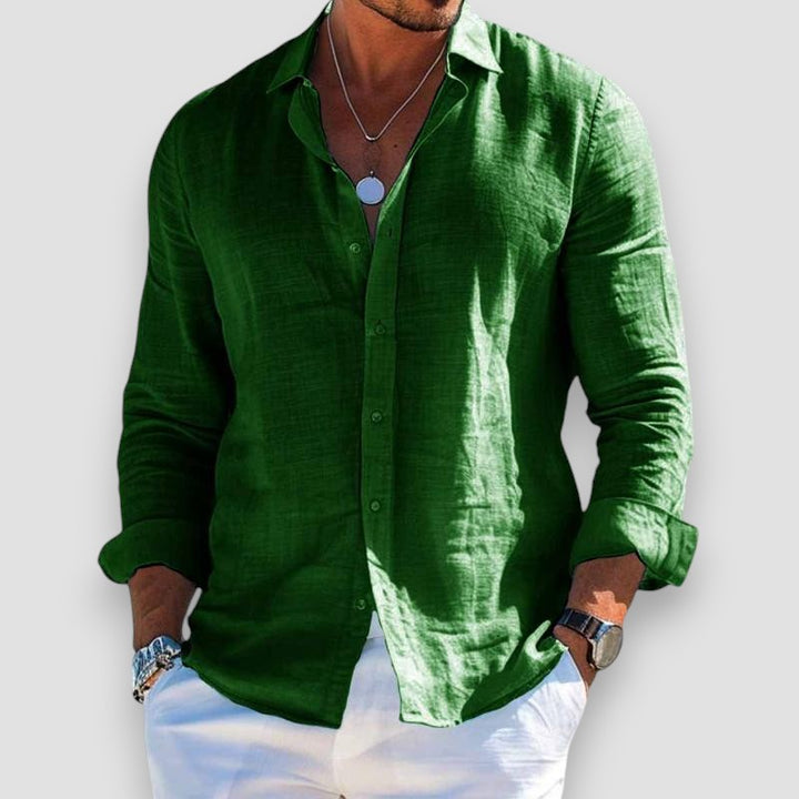 Lightweight Cotton-Polyester Shirt for Men for Summer