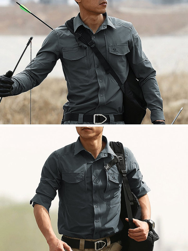 Men's Pro Quick Dry Tactical Shirt 5 Pockets