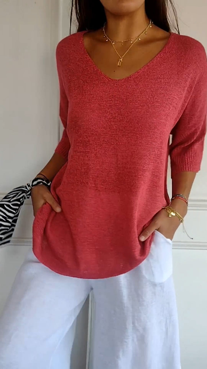 Jill™  |  Timeless V-neck Top