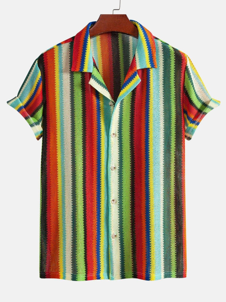Emma & Rose Manhattan Xander™ short-sleeved beach set, two-piece outfit with vibrant colors, perfect for summer and beach outings.