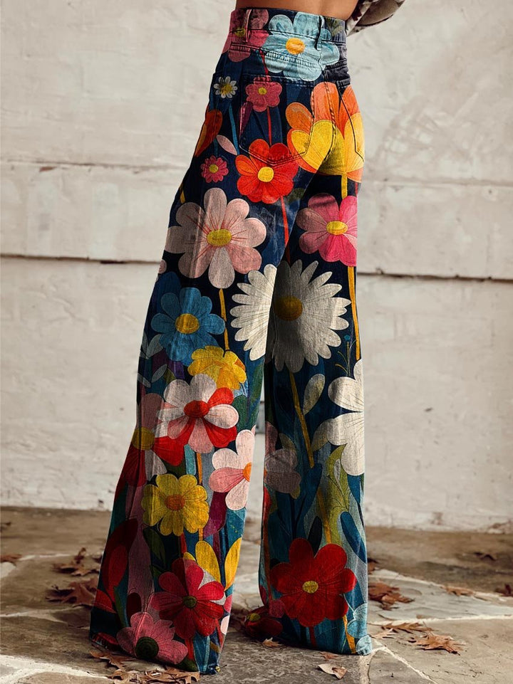 Lana™  |  Floral Wide Leg Trousers