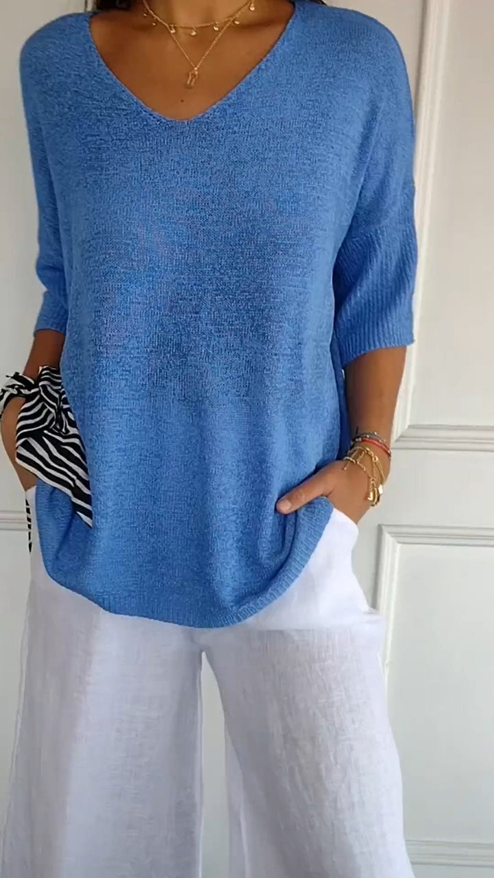 Jill™  |  Timeless V-neck Top