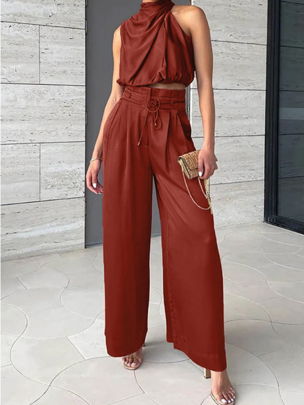 Women's Luxurious Two-Piece Matching Outfit Set, view 10 - Elena Harper