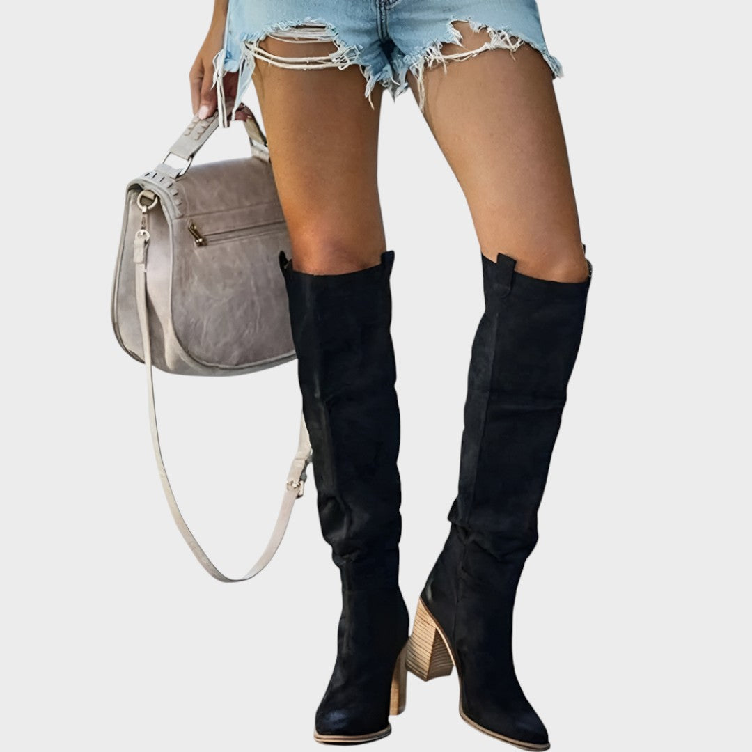 Diane™  |  High Velvety Boots