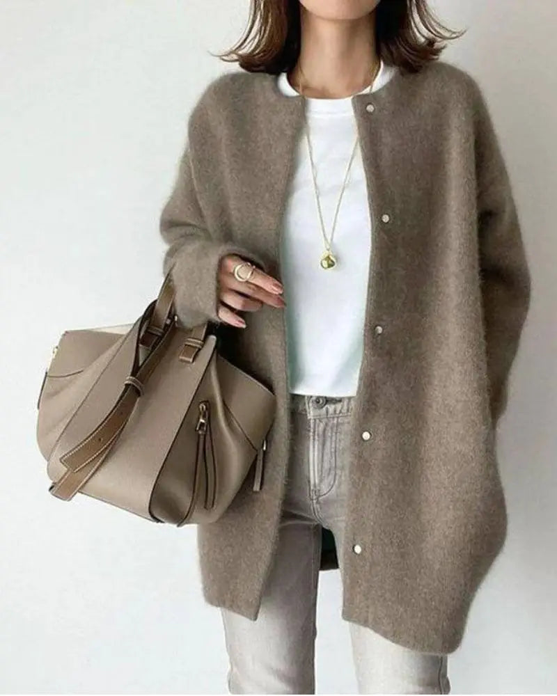 Camille - Elegant Long Oversized Cardigan