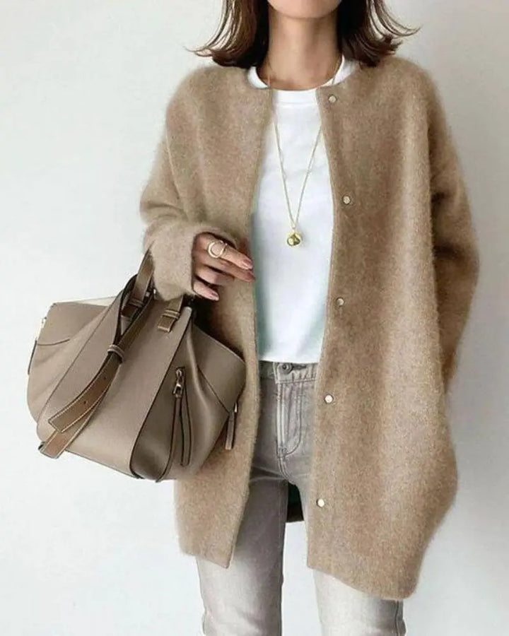 Camille - Elegant Long Oversized Cardigan