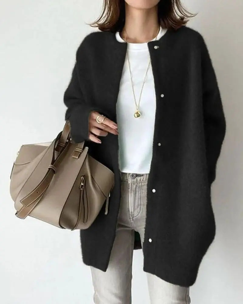 Camille - Elegant Long Oversized Cardigan