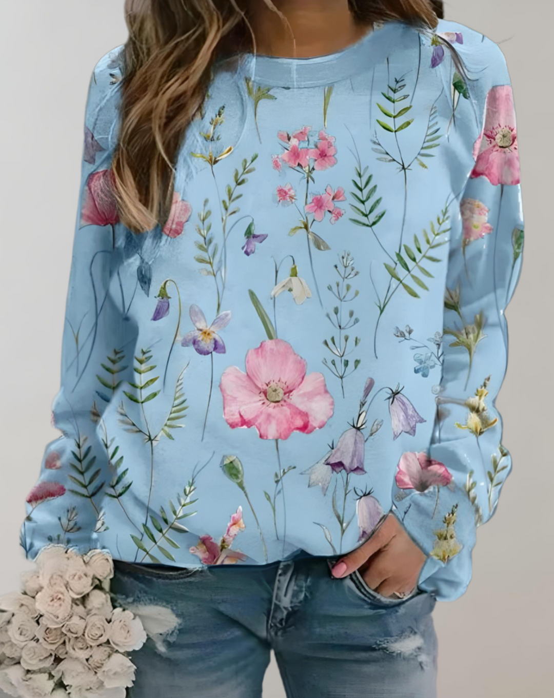 Trendy Luxurious Women's Sweater Isabella, view 3 - Elena Harper
