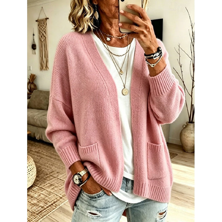 Florence - Elegant Oversized Cardigan with Pockets