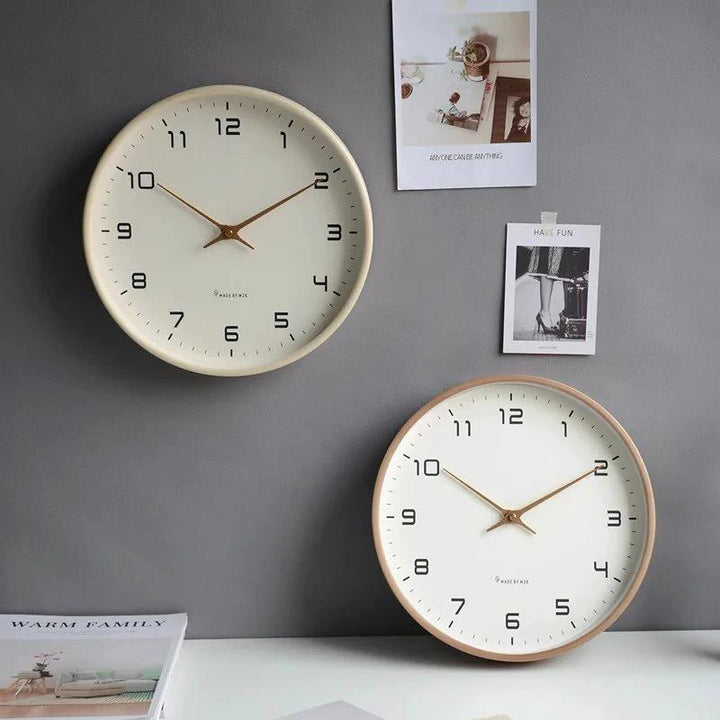 Wooden Wall Clock Scandinavian Design – Stylish Timepiece