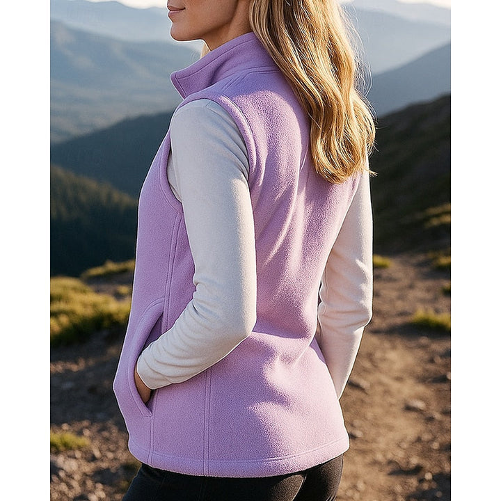 Gillian Cozy Zip-Up Vest, view 2 - Elena Harper