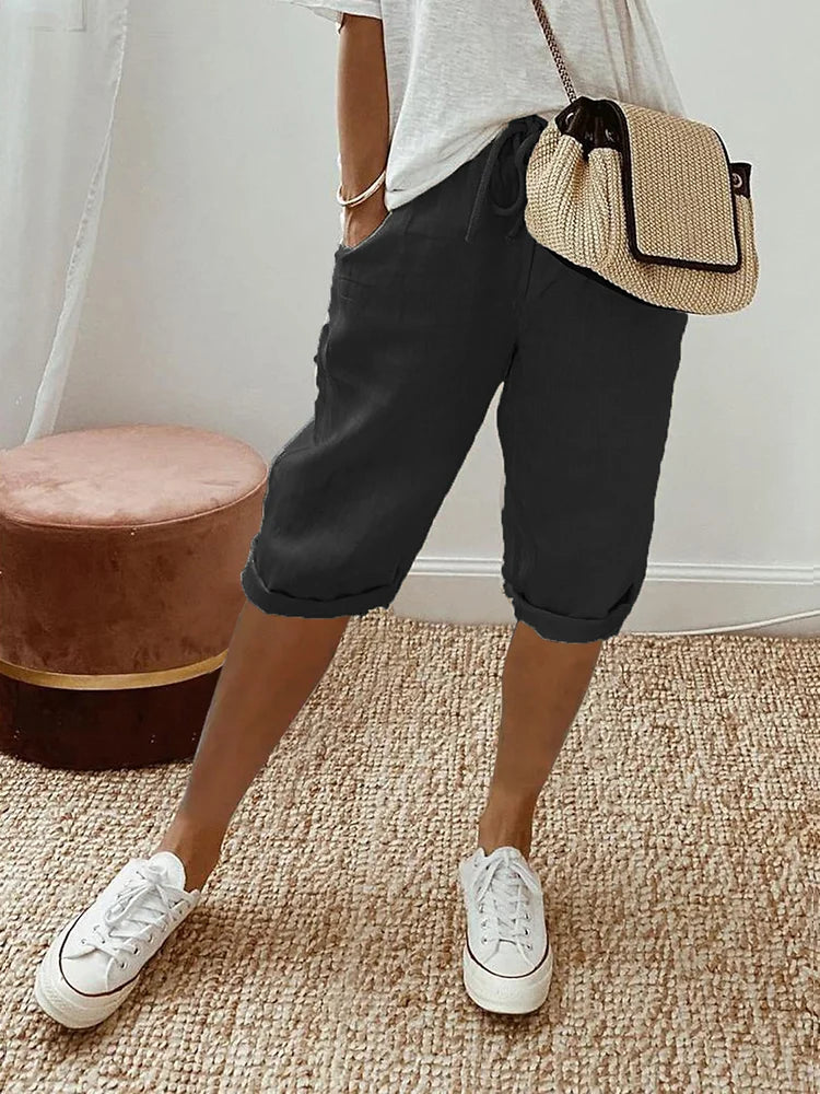 Béatrice | Short Elegant Comfort Linen and Cotton