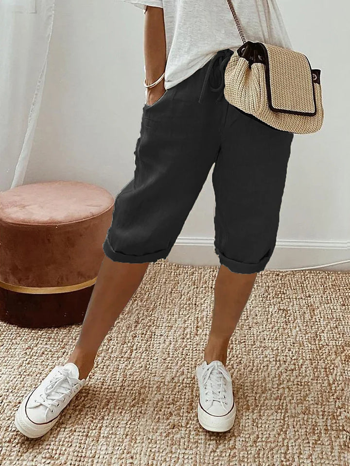 Béatrice | Short Elegant Comfort Linen and Cotton