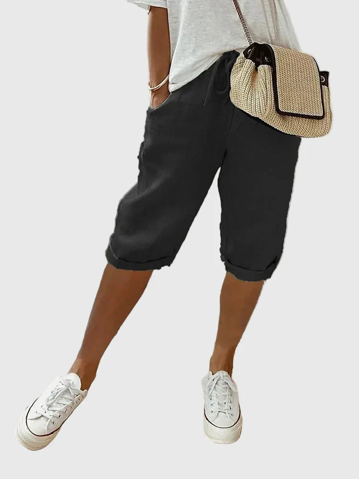 Women's Soft Tailored Comfort Shorts - Effortless Everyday Style