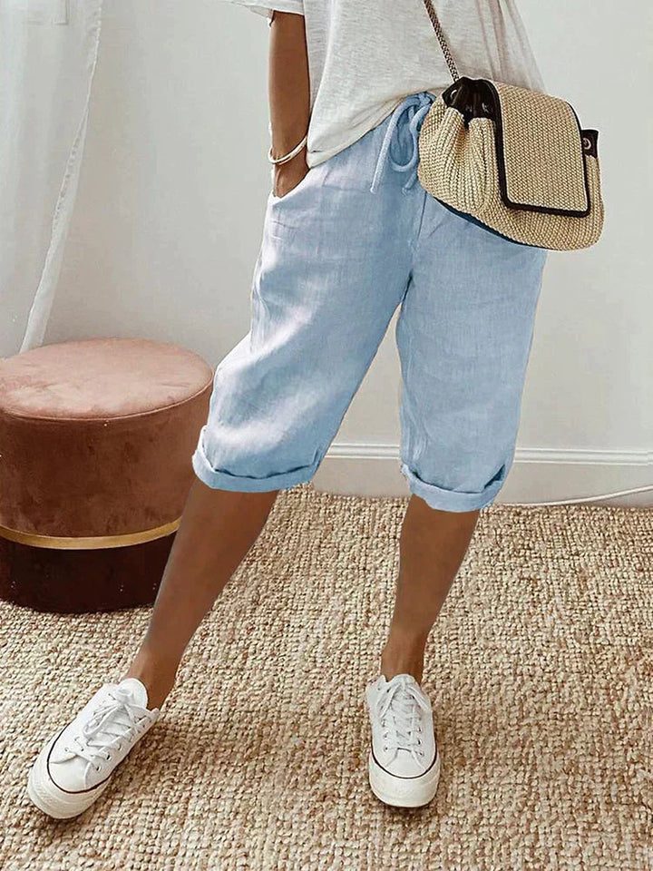 Béatrice | Short Elegant Comfort Linen and Cotton