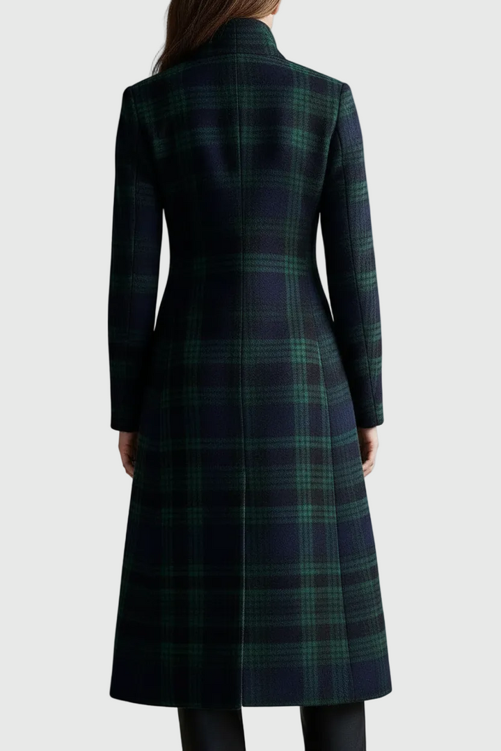 Rebecca Timeless Check Coat, view 3 - Elena Harper