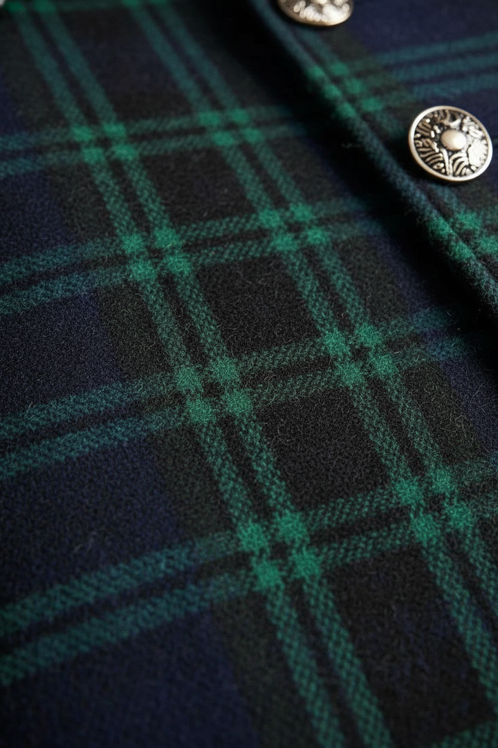 Rebecca Timeless Check Coat, view 4 - Elena Harper