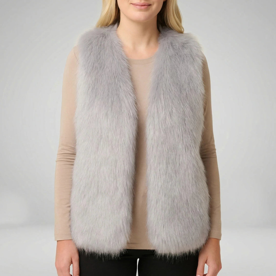 Faux Fur Bodywarmer with Lining for Women