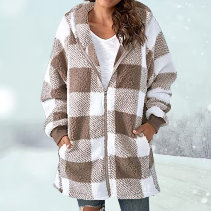 Plaid Long Cardigan for Women