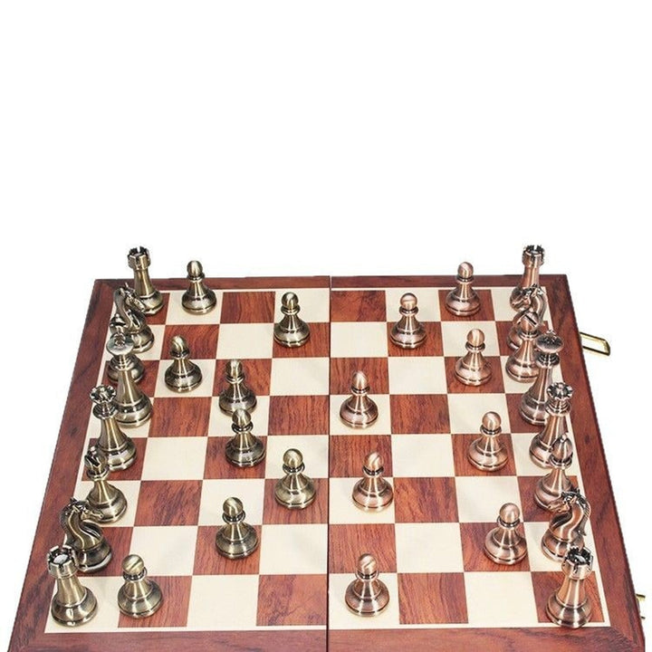 Large-Sized Acrylic Pieces Large Metal Chess Set