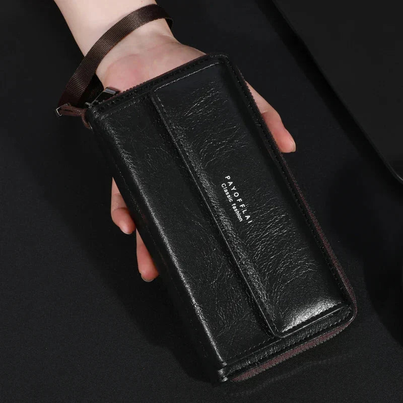 Briony | Multi-Functional PU Leather Zipper Clutch