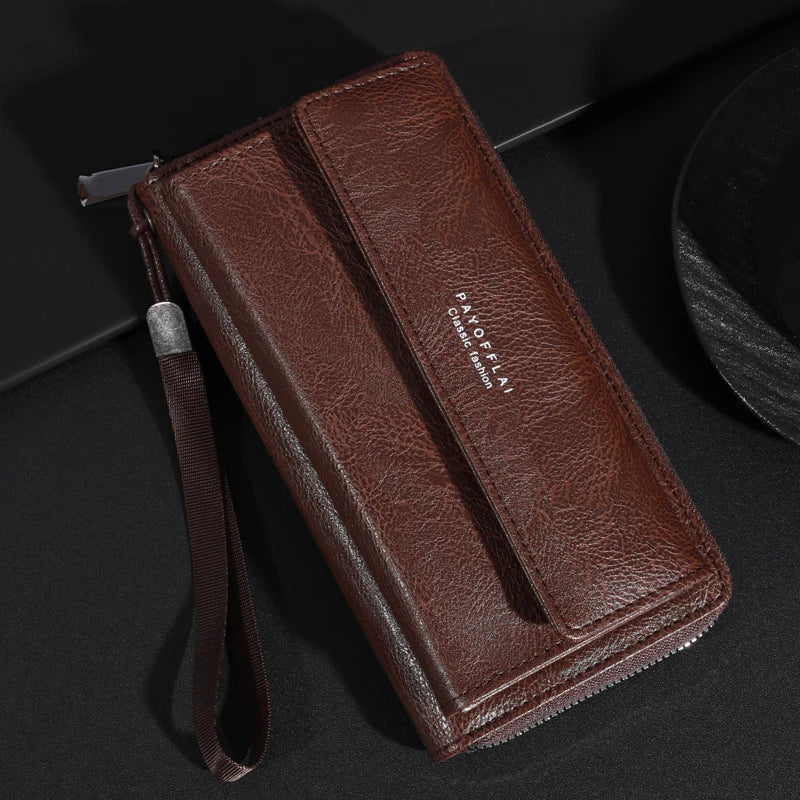 Briony | Multi-Functional PU Leather Zipper Clutch
