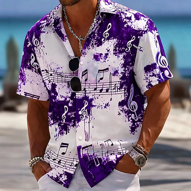 Roland Artistic Print Short-Sleeve Shirt, view 2 - Elena Harper