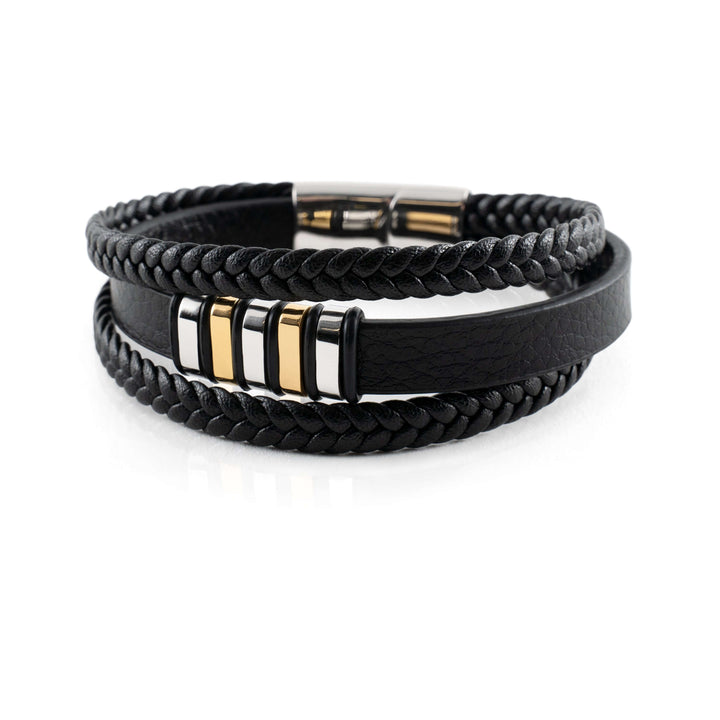 Men's Leather Bracelet - Timeless and Stylish Accessory