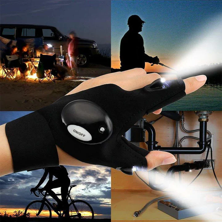 GlowGuard™ | LED Gloves with Waterproof Lighting