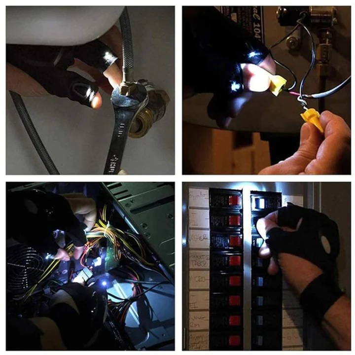GlowGuard™ | LED Gloves with Waterproof Lighting